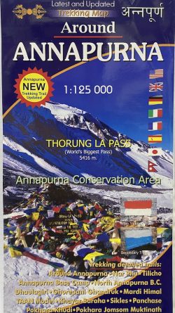 Around Annapurna Scale 1: 125000