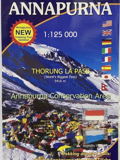 Around Annapurna Scale 1: 125000