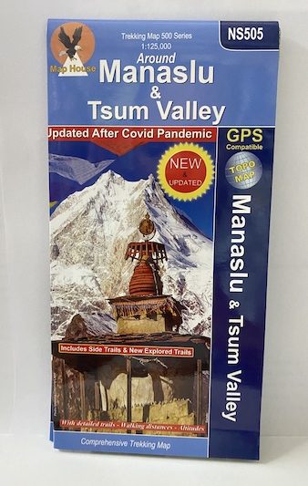 Around Manaslu and Tsum Valley ( NS 505 ) Scale 1: 125000