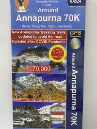 Around Annapurna 706 | Manang | Thorung Pass | Tilicho | Lower Mustang ( NA 524 ) Scale 1: 70000