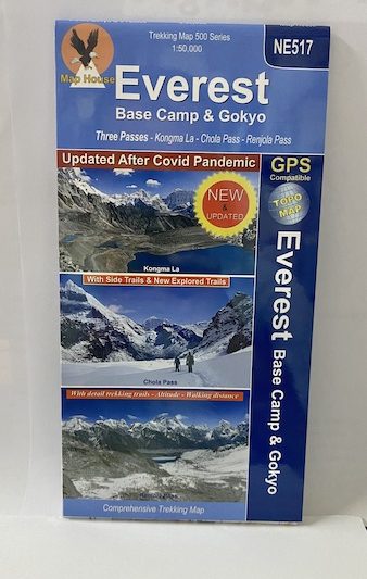 Everest Base Camp And Gokyo | Three Passes | Kongma La | Chola Pass | Renjola Pass ( NE 517 ) Scale 1: 50000