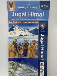 Jugal Himal | Gyalzen Peak | Tilman Pass | Panchpokhari | Bhairab Kunda (trekking and climbing ) ( NL 514 ) Scale 1: 55000