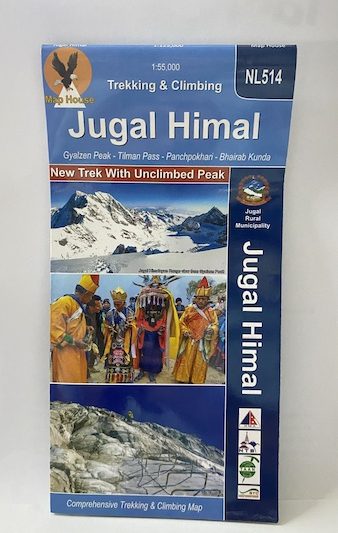 Jugal Himal | Gyalzen Peak | Tilman Pass | Panchpokhari | Bhairab Kunda (trekking and climbing ) ( NL 514 ) Scale 1: 55000