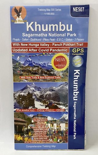 Khumbu Sagarmatha National Park | Phaplu | Salleri | Dudhkund | Pikey Peak | Everest Base Camp | Gokyo | 3 Passes ( NE 507 ) Scale 1: 100000
