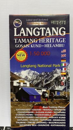 Langtang Tamang Heritage Gosainkund Helambu Scale 1:50000
