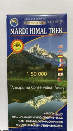 Mardi Himal Trek Scale 1: 50000
