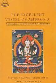 The Excellent Vessel of Ambrosia : A Commentary on the Thirty Seven Practices  of Bodhisattvas