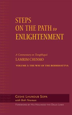 Steps On The Path To Enlightenment : A Commentary On Tsonkhapa's Lamrim Chenmo Volume 3 ( The way of the bodhisattva)